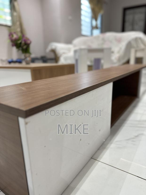 (Read Description) Discounted Coffee Brown X White Tv Stand