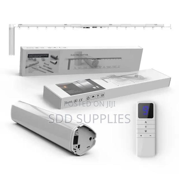Rechargeable Battery Smart Curtains Motor Track Set · Photo 2