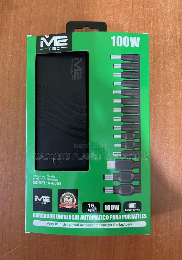 M2 Tec Universal Laptop Charger With 15 Tips - 100w · Photo 4