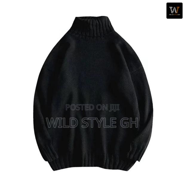 Quality Thick Plain Turtlenecks photo 2