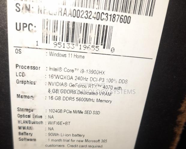 New Laptop Acer Predator Helios 16 16GB Intel Core I9 SSD 1T photo 3