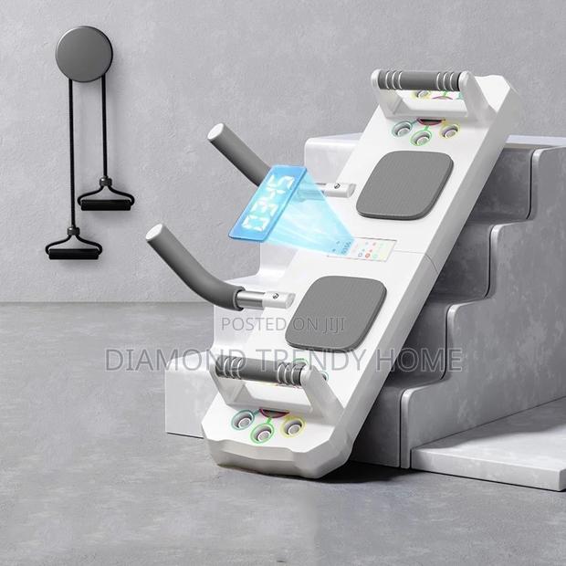 Push Up Board With Automatic Timer and Resistance Band.