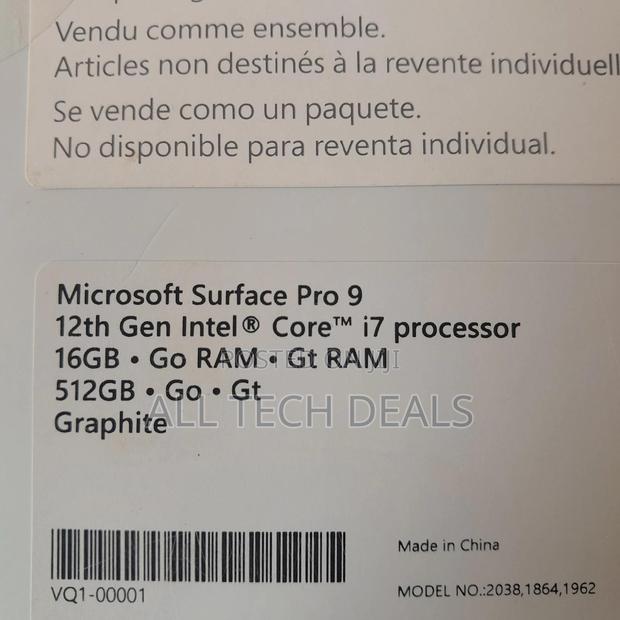 New Laptop Microsoft Surface Pro 9 16GB Intel Core I7 SSD 512GB · Photo 4
