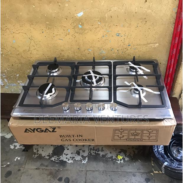 Aygaz Built in 5 Burner Auto Ignition Stainless Top Gas Hob photo 4