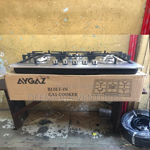 Aygaz Built in 5 Burner Auto Ignition Stainless Top Gas Hob photo 3