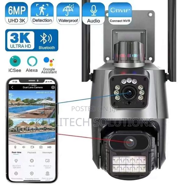Dual Lens Smart Alarm PTZ Camera, 6MP, 2in1 · Photo 2