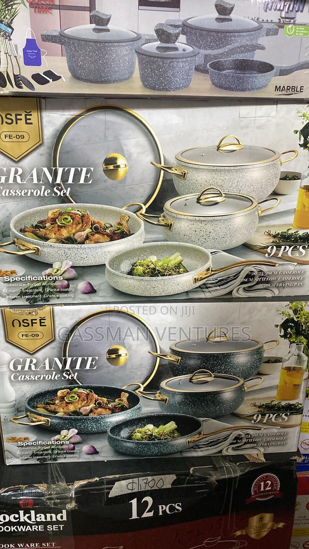 Granite Casserole Set 9cs Cookware · Photo 2