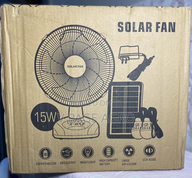 Rechargeable Solar Fan