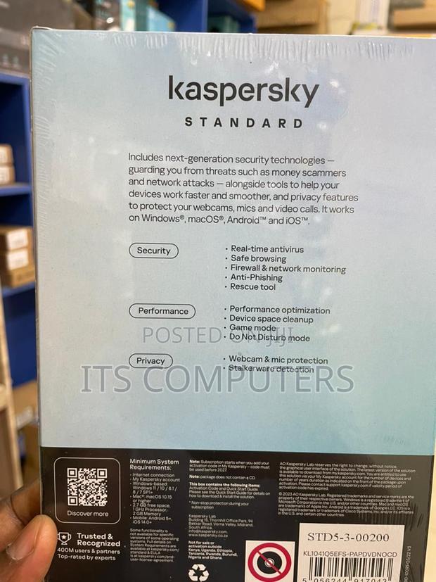 Kaspersky Standard 5 User Anti-Virus photo 3