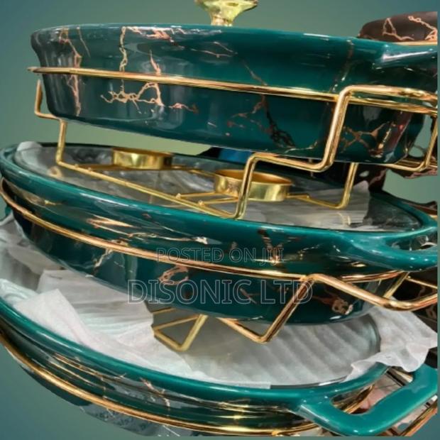 3 in 1 Ceramics Chaffing Dishes With Stands · Photo 4