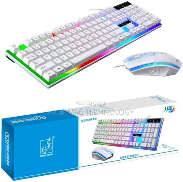 Gaming Keyboard and Mouse Combo, Light Up Silent Computer Ke · Photo 2