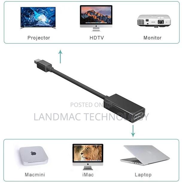 Mini Display Port DP to HDMI Adapter Cable for Apple Macbook · Photo 4