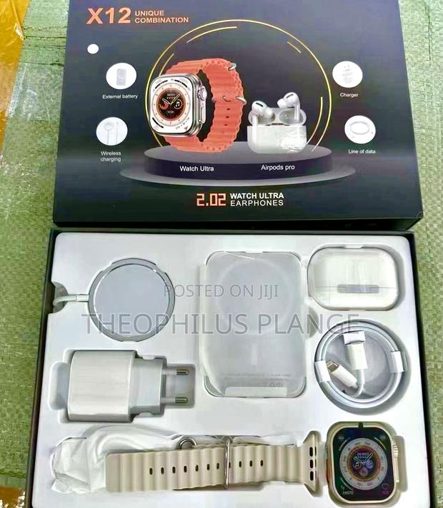 X12 Ultra Unique Smart Watch Set , With Airpods Power Bank · Photo 4