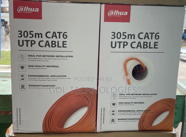 Dahua 305m Cat6 Utp Cable (1000ft) Orange · Photo 4