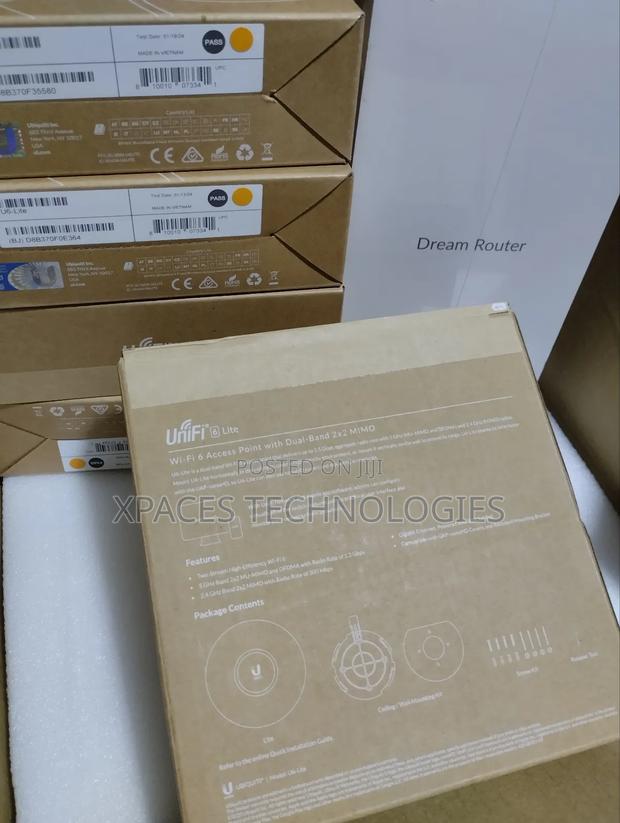 Ubiquiti Unifi U6 Lite Access Point With Dual -Band 2x2 Mimo