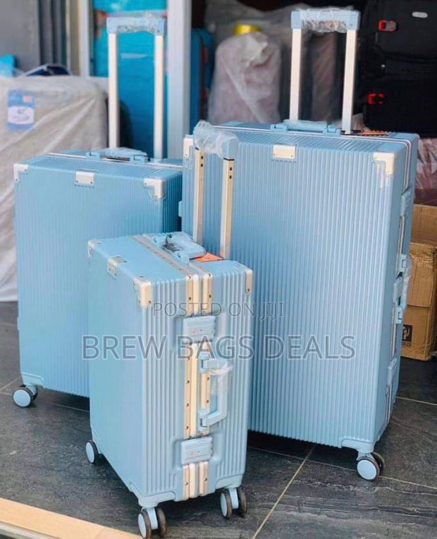 Branded Seablue 3set Purely Locks Aluminum Suitcase Bag · Photo 4