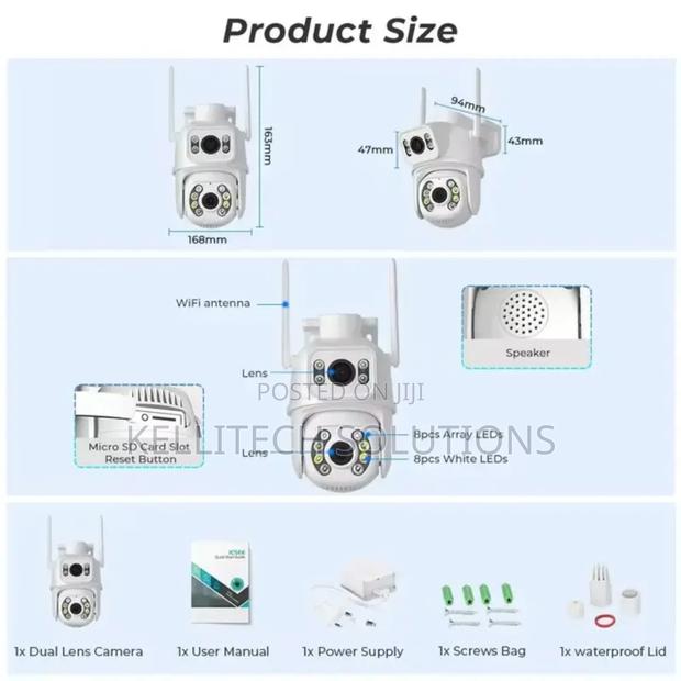 Double Lens 6MP CCTV Camera, Icsee App · Photo 4