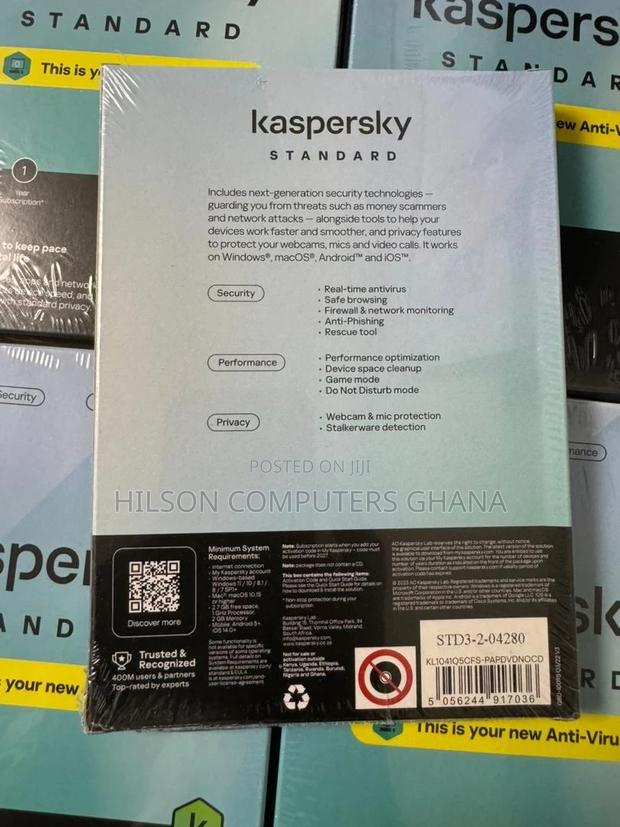 Kaspersky Standard Anti-Virus 2024 | 3 Devices | 1 Year photo 2