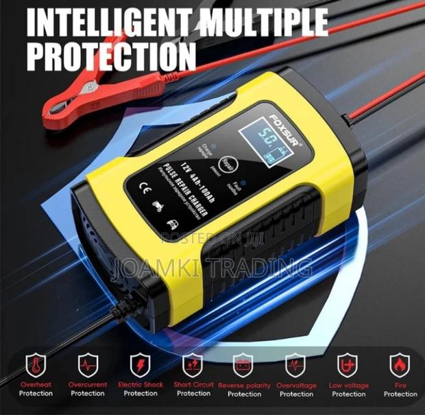Car Battery Charger,12v, Intelligent Pulse Repair With LCD photo 3