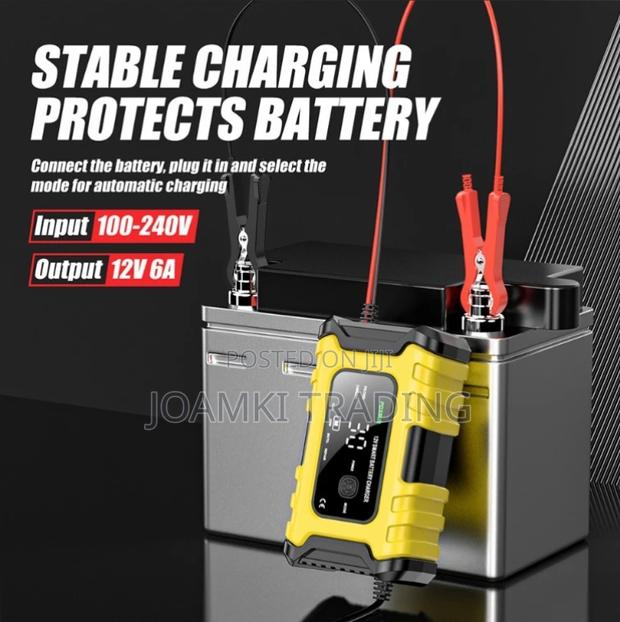 Car Battery Charger,12v, Intelligent Pulse Repair With LCD photo 4