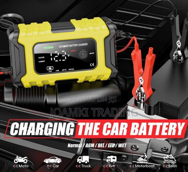 Car Battery Charger,12v, Intelligent Pulse Repair With LCD photo 2