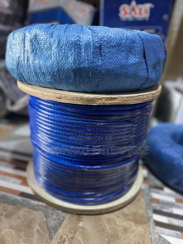 Blue Coated 8mm Galvanized Wire Rope · Photo 1