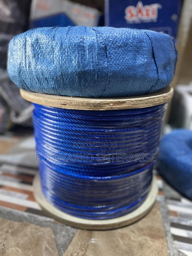 Blue Coated 8mm Galvanized Wire Rope · Photo 2