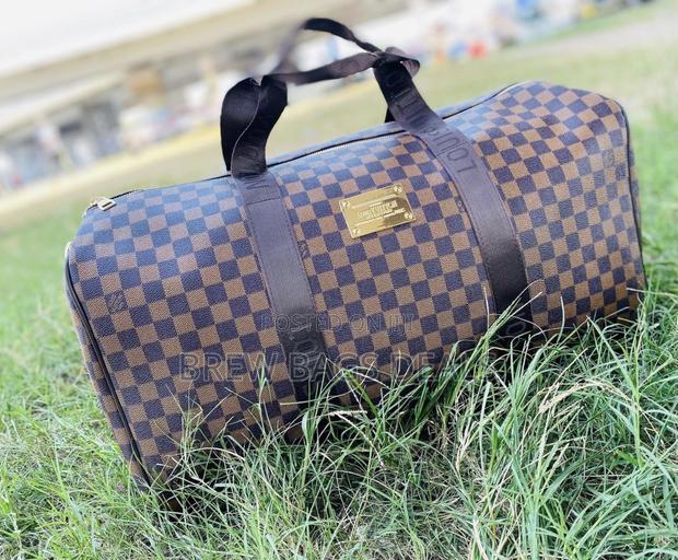 Branded Louis Vuitton Coffee Brown Duffle Traveling Bag · Photo 4