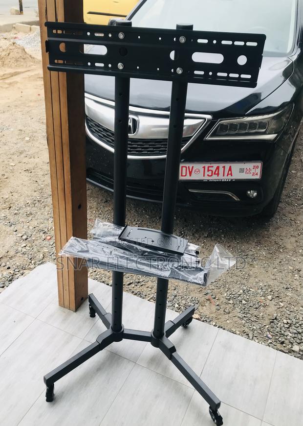 Highly Safe TV Stand With Wheels Height Adjustable 32-65" · Photo 2