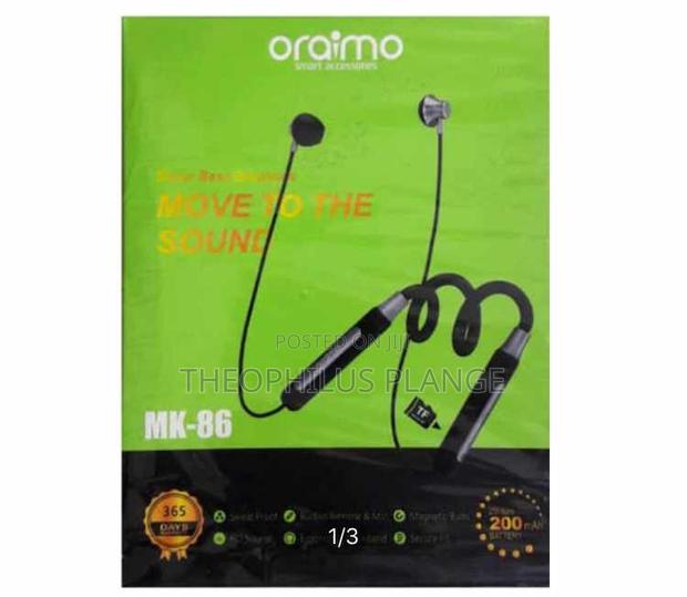 Oraimo Neck Band Earpiece/ Bluetooth Headphones · Photo 2