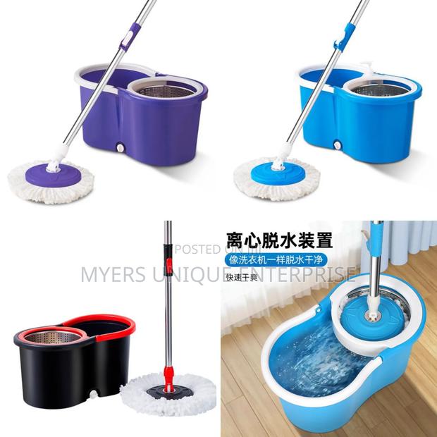 360 Spin Mop Bucket With 2 Mop Heads · Photo 2