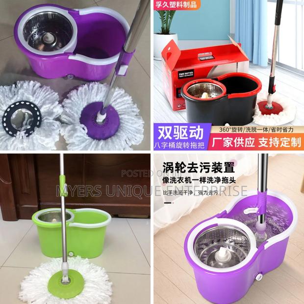 Long Lasting 360 Spin Mop Bucket With 2 Mop Heads · Photo 2