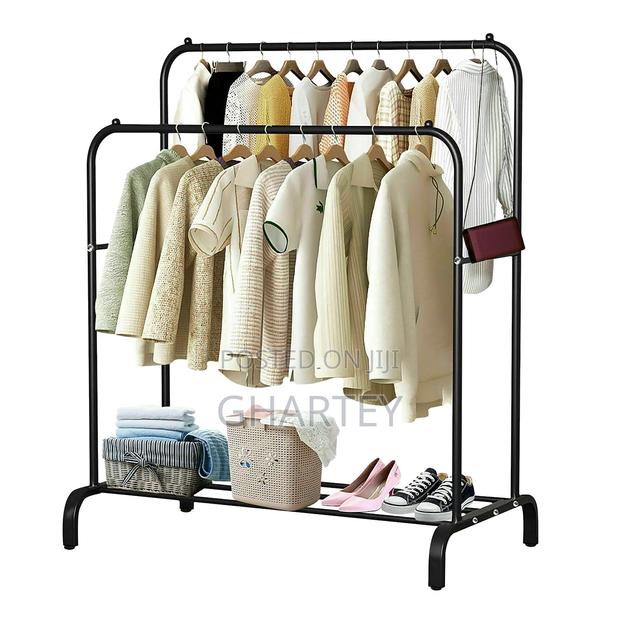 Portable Multifunctional Clothes Rack With Shelves · Photo 2