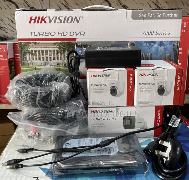 Hikvision 3ch Kit CCTV Surveillance Camera With 500gh HDD 2m · Photo 3