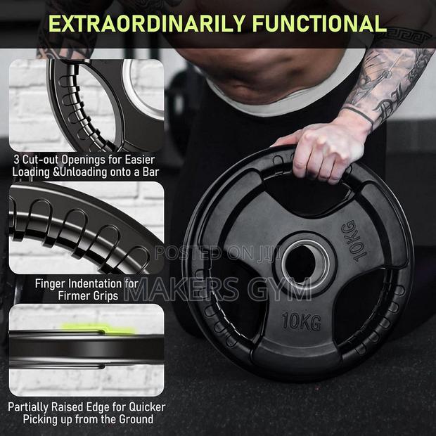 Olympic Weight Plate (10kg Pair) Grip · Photo 4