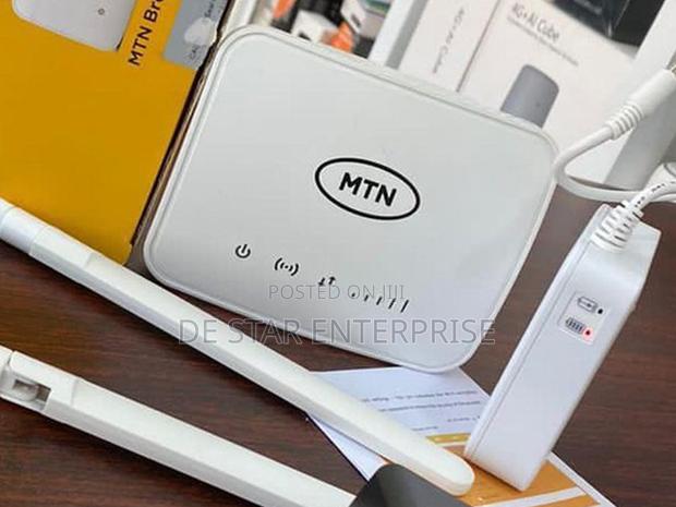 MTN 4G Router + 2 External Antennae + Power Bank