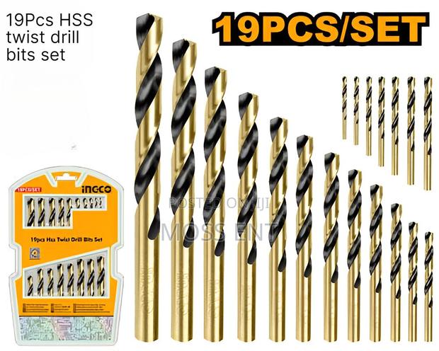 19pcs HSS Twist Drill Bits Set - Akdb9190 · Photo 2