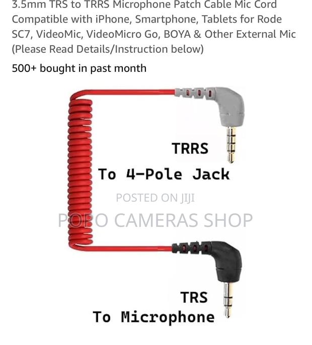 3.5mm TRS to TRRS Microphone Cord · Photo 4