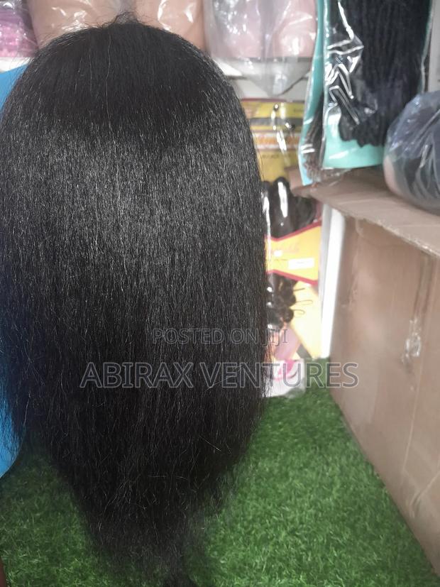 100% Human Hair Darkskinned Mannequin Training Head photo 4