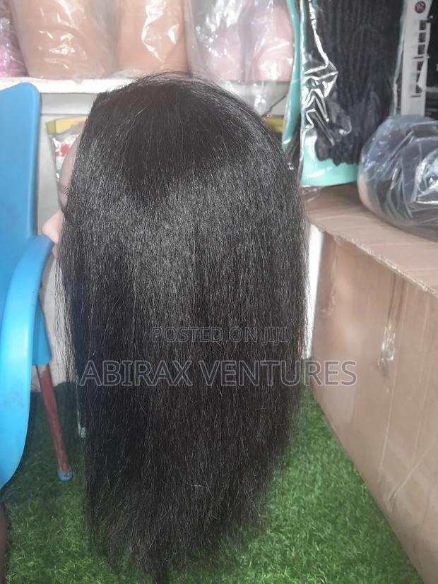 100% Human Hair Darkskinned Mannequin Training Head photo 5