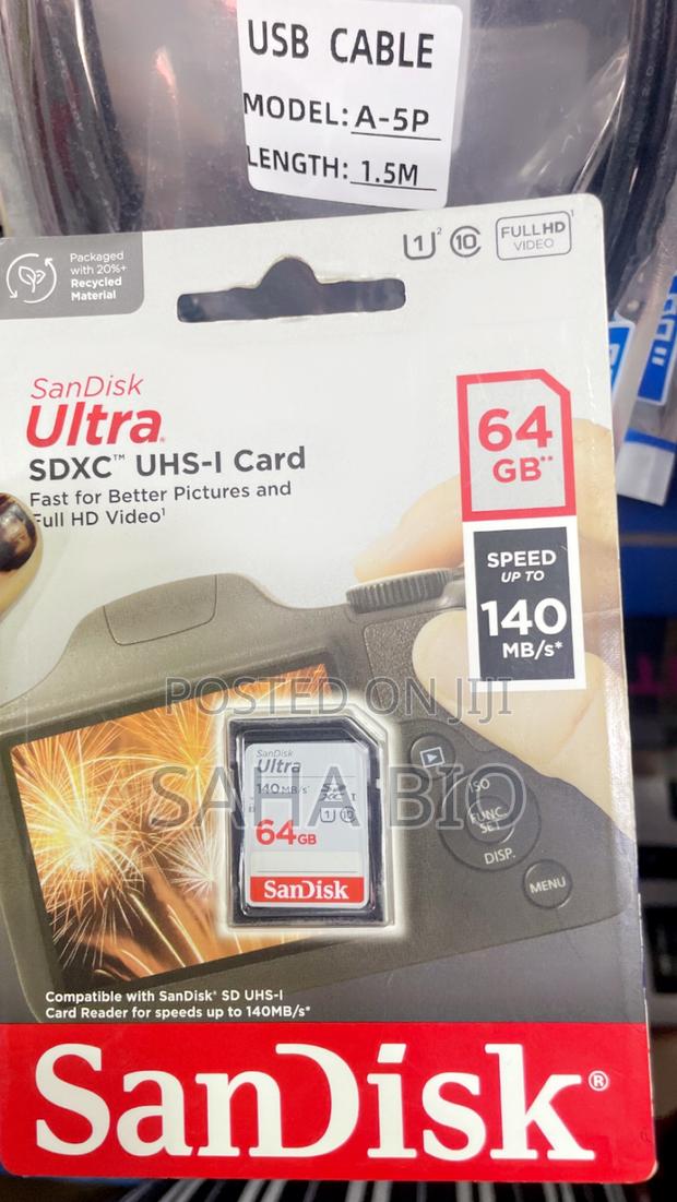 Sandisk Ultra SDHC Camera Memory Card 64gb · Photo 1