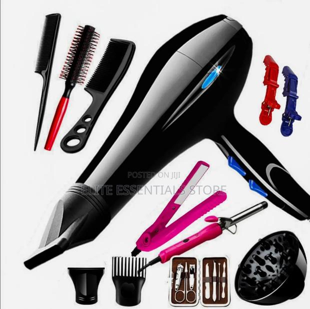 6 in 1 Hair Dryer, Straightener, Curler, Combs and Nail Care · Photo 2