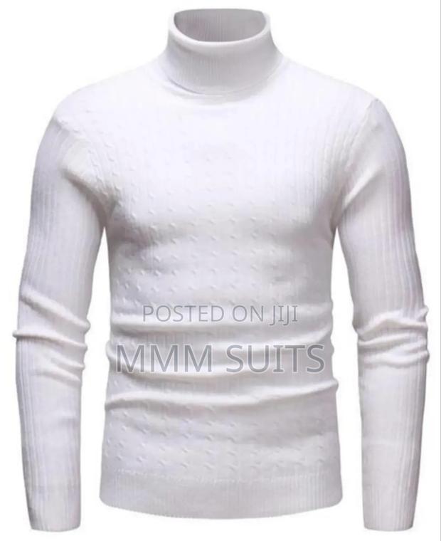 Turtleneck Shirt for Unisex in White · Photo 3