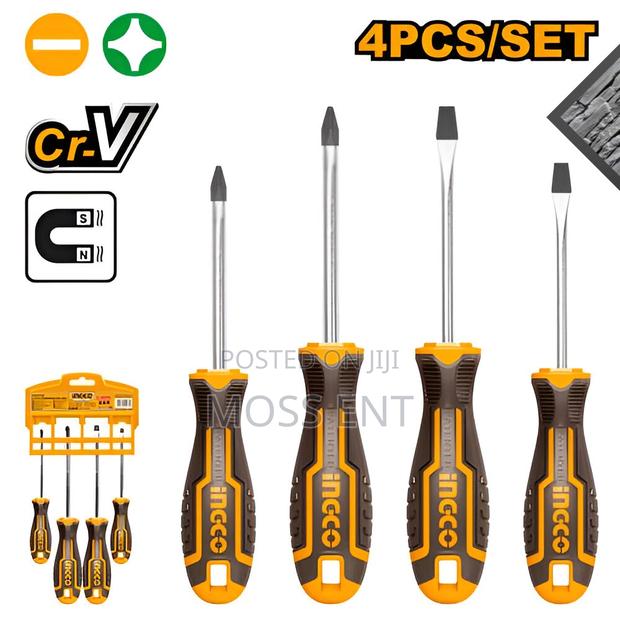 4 PCS Screwdriver Set Rubber Handle - Hksd0428 · Photo 2