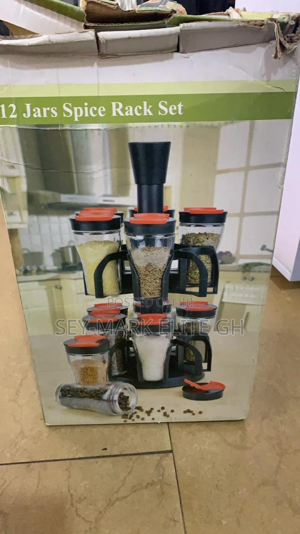 12pcs Rotating Spice Jars With Rack · Photo 4