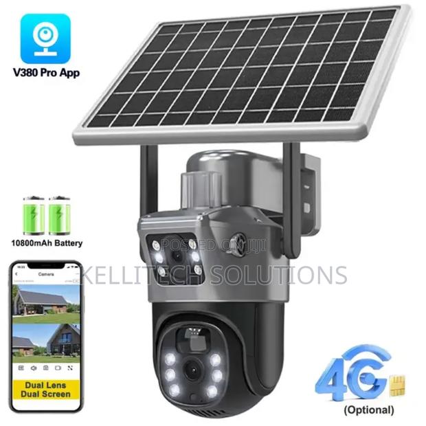 2026 4g Sim Dual Lens PTZ 12mp CCTV Security Camera With Solar Power · Photo 3