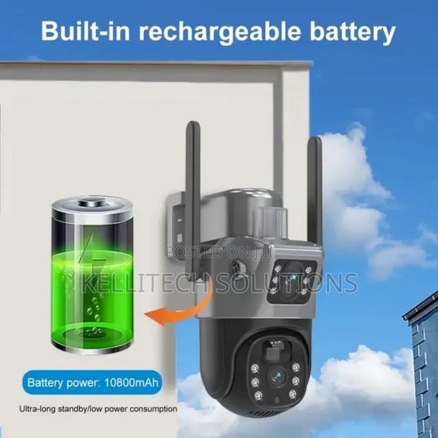 4g Sim Solar Dual Lens Camera, Inbuilt Battery. Eseecloud App · Photo 3
