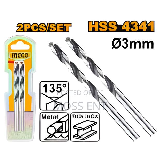 Ingco 4341 HSS Drill Bit 3mm C800 - DBT · Photo 2