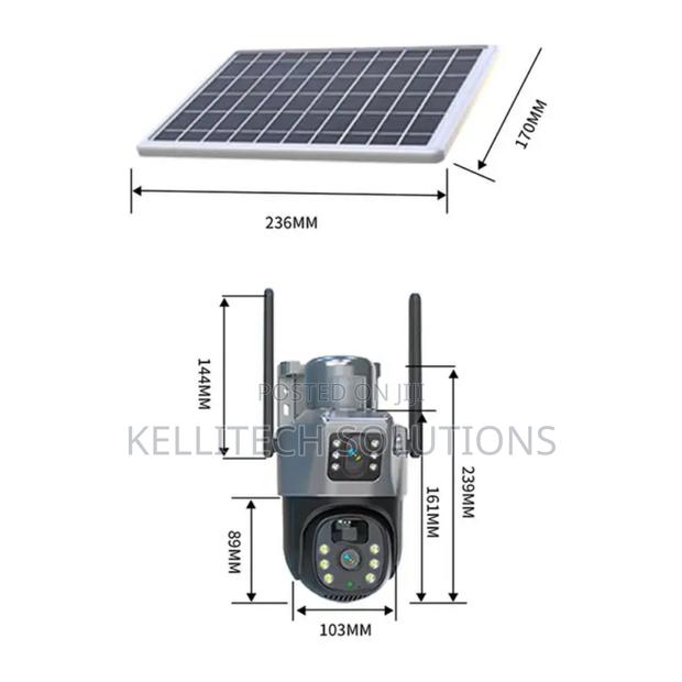 Double View 4gsim Solar Powered CCTV Camera