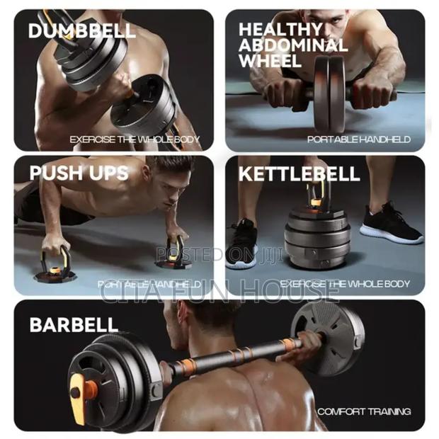 30kg Adjustable Dumbells Set With Kettlebell · Photo 3